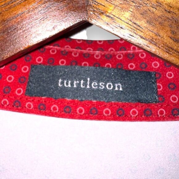 Turtleson Red Micro Dot Performance Golf Polo Shirt Size M - Picture 2 of 8